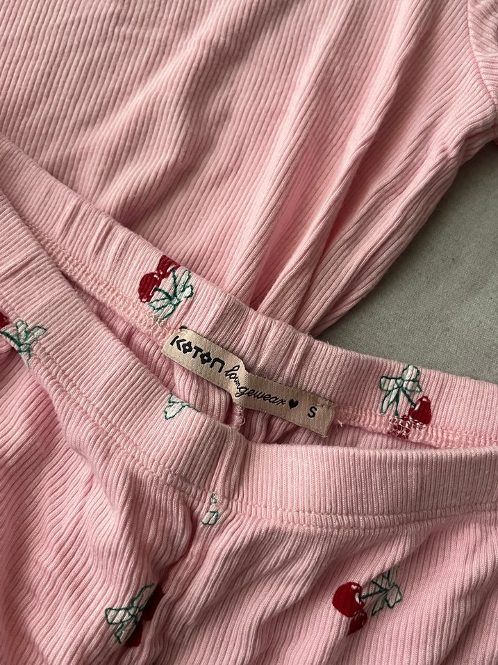 Pembe Nakışlı Kısa Kollu Kadın Pijama Takımı - Görsel 3