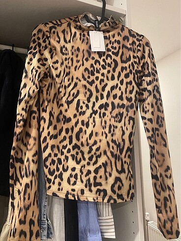 s Beden H&M Leopar desenli jarse üst