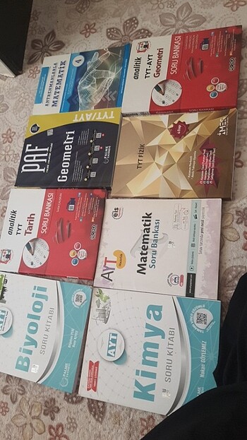 Tertemiz hiç kullanılmadı AYT TYT test kitapları