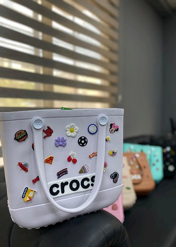 Crocs Kadın Renkli Desenli Plaj Çantası