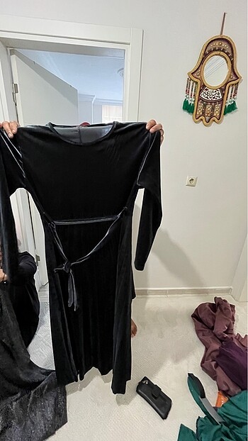m Beden siyah Renk Az kullanılmış elbise
