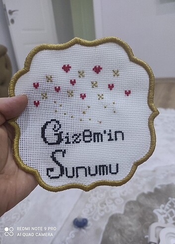 Diğer Sunum kokteyl pecetesi etamin kanaviçe