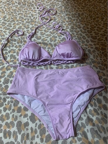 Eflatun bikini takımı