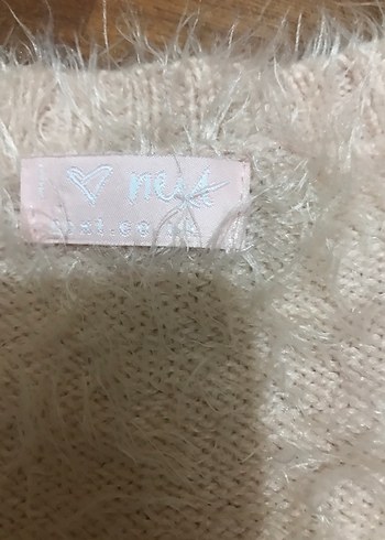 Next Yavruağzı renkte Tüylü Çocuk Hırka