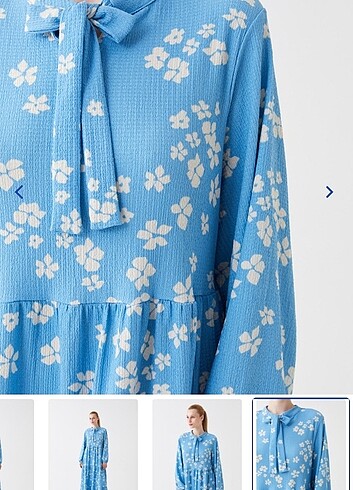 40 Beden mavi Renk Lcw modest elbise 