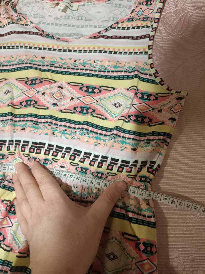 Bohem Çok Renkli Midi Elbise - Görsel 4