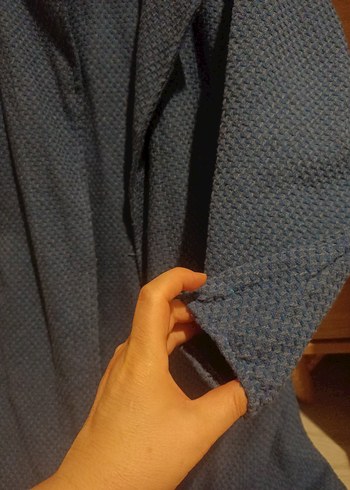 Alçin Kruvaze Yaka Kemerli Tesettür Hırka - Görsel 6