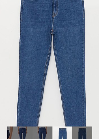 Yüksek Bel Skinny Denim Kadın Pantolon - Görsel 2