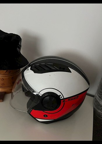 Beyaz Gri LS2 Biker Kaskı - Görsel 3