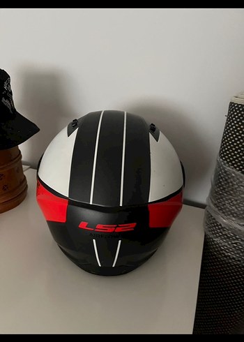 Beyaz Gri LS2 Biker Kaskı - Görsel 4