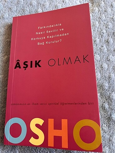 Osho aşık olmak kitap