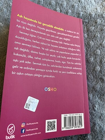 Osho aşık olmak kitap