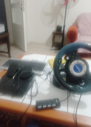 Mavi ve Gri Oyun Direksiyon Seti - Görsel 5