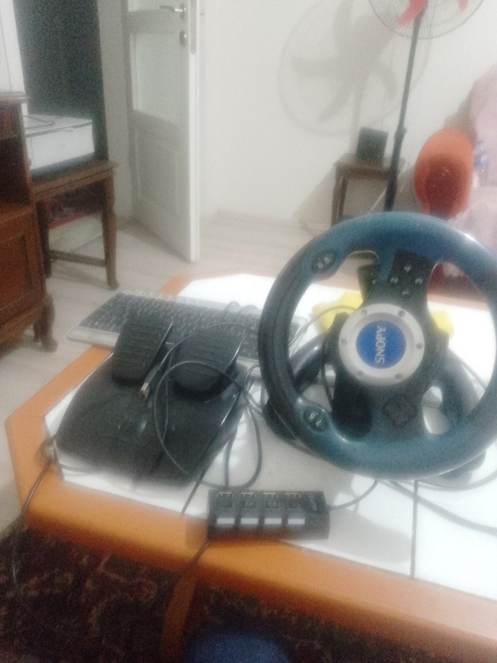 Mavi ve Gri Oyun Direksiyon Seti - Görsel 4