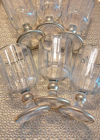 Altın Parlak Ayaklı 6 Bardak - Görsel 5