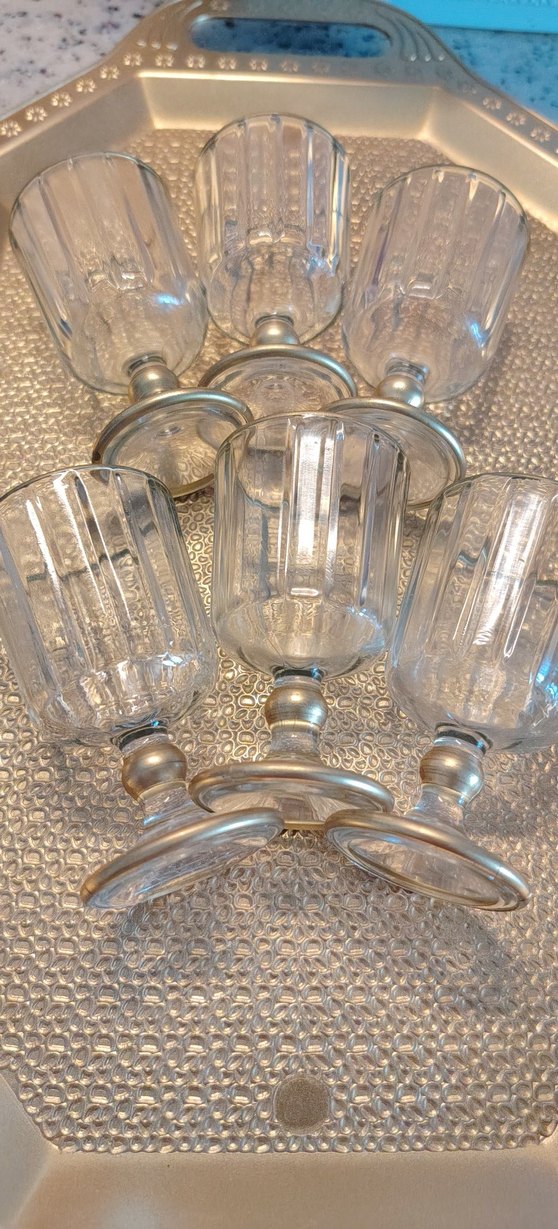 Altın Parlak Ayaklı 6 Bardak - Görsel 5