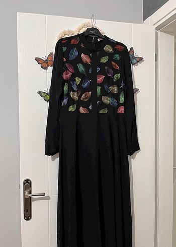 Nakışlı Çok Renkli abiye - Görsel 2