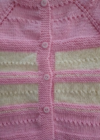 Diğer Kız Çocuk Pembe Triko Kolsuz Hırka