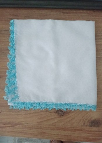 Dantel Kenarlı Beyaz Kadın Fuları