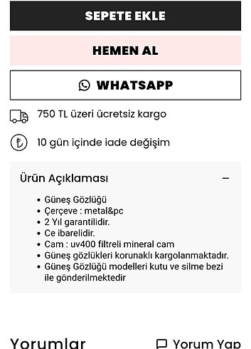 Kap_in Sonic krem siyah güneş gözlüğü ?? - Görsel 2