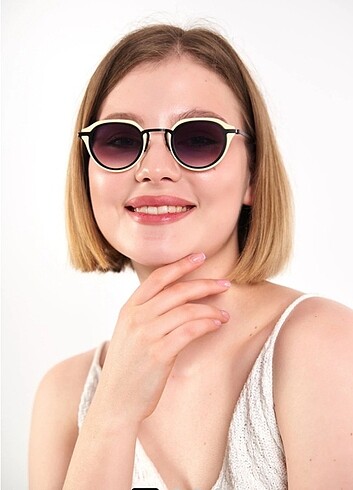 Kap_in Sonic krem siyah güneş gözlüğü ?? - Görsel 3