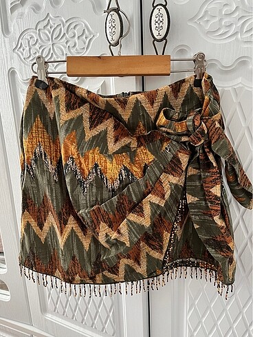 Zara Bağlama model Mini etek