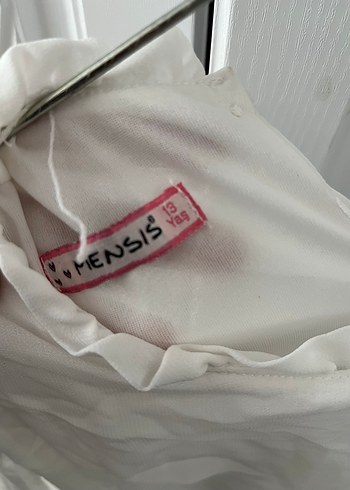 Beyaz Midi Uzun Kollu Bohem Elbise - Görsel 3