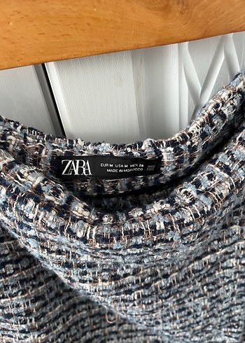 Zara Gri Örgü Mini şort etek - Görsel 2