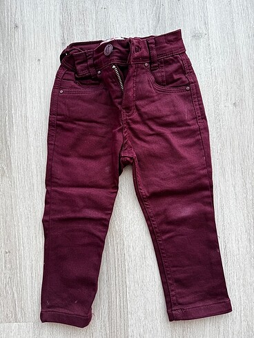 12-18 Ay Beden bordo Renk 2?li Erkek Çocuk Pantolon