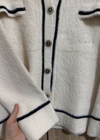 Krem Kadın Hırka - Görsel 3