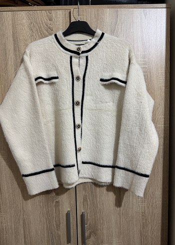 Krem Kadın Hırka - Görsel 2