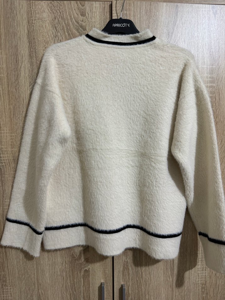 Krem Kadın Hırka - Görsel 4