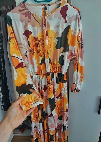Zara Bohem Çok Renkli Uzun Elbise