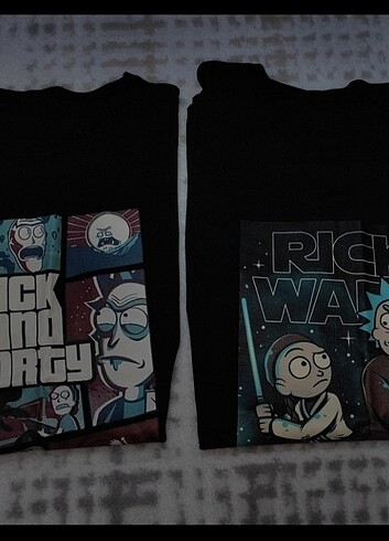 Ricky and MORTY tasarım tişört 
