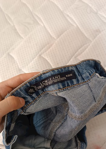LC Waikiki Kadın Gri Mavi Mini Kot Şort