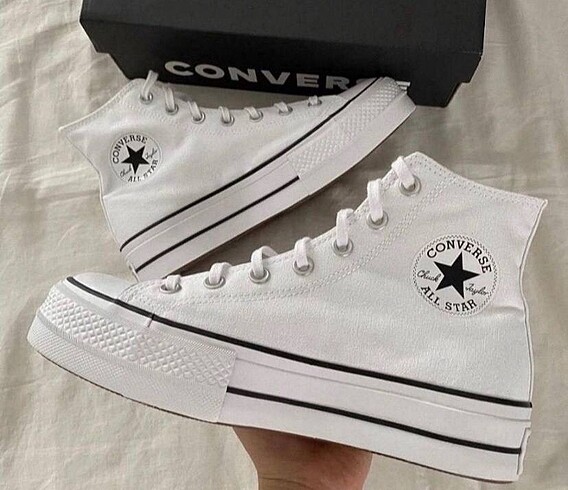 37 Beden Converse All Star platform taban spor ayakkabı