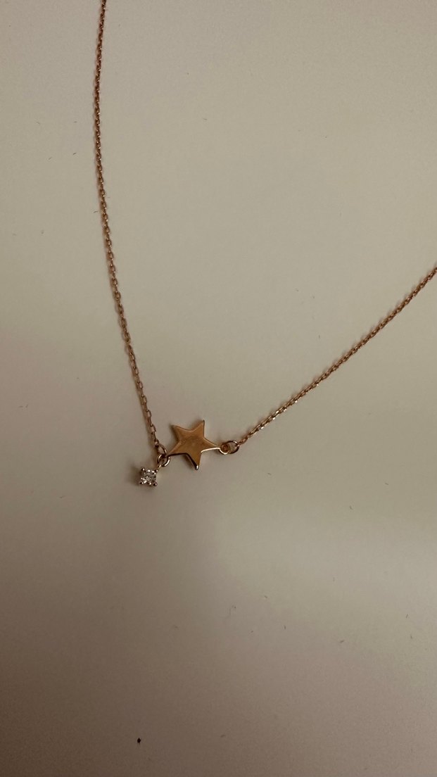 Rose gold gümüş kolye bileklik seti - Görsel 3