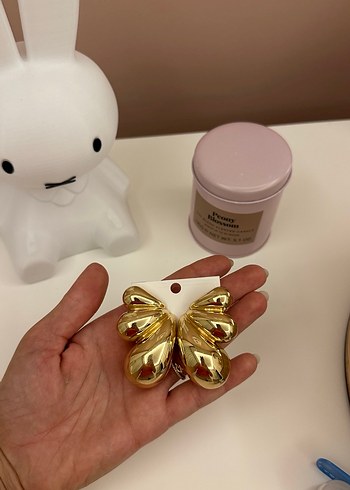 Gold Küpe - Görsel 2