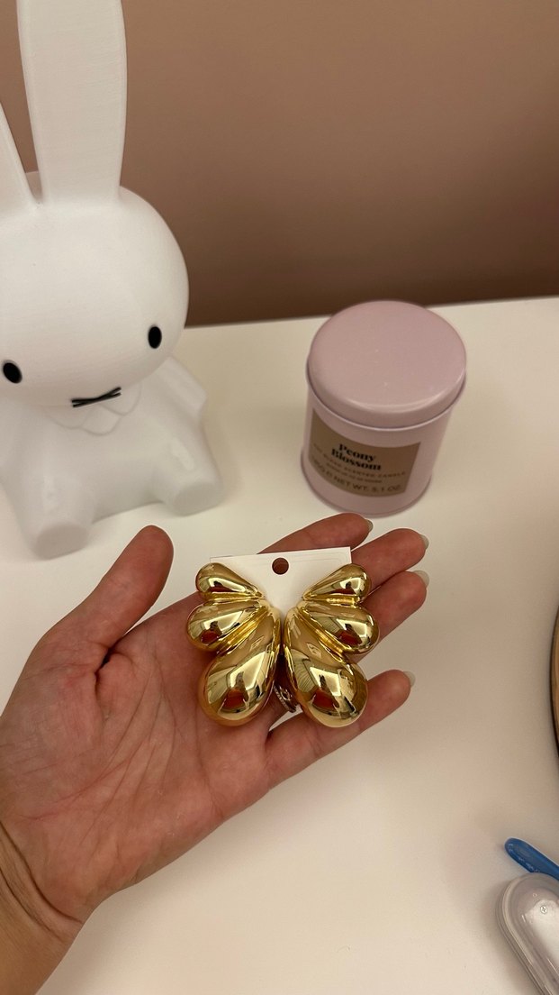 Gold Küpe - Görsel 2