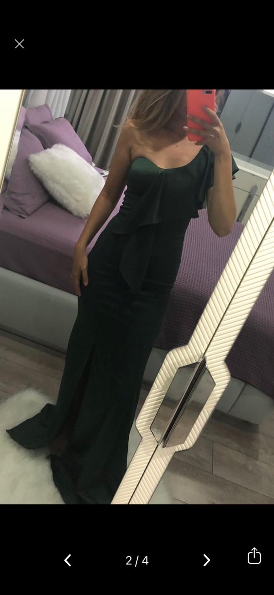 Zümrüt yeşili abiye - Görsel 2