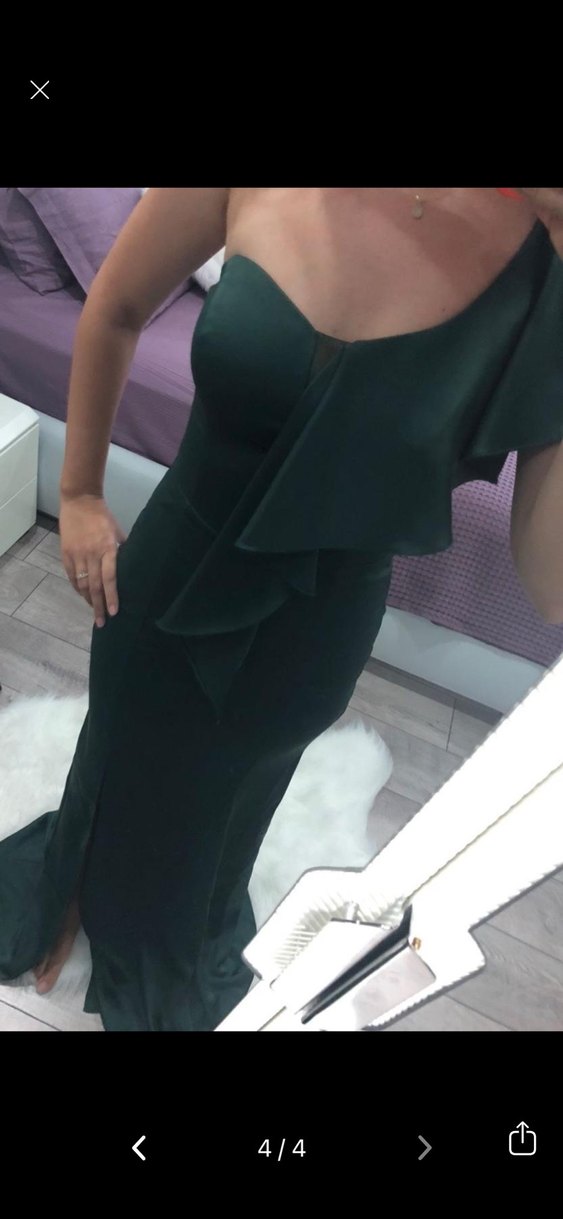 Zümrüt yeşili abiye - Görsel 4