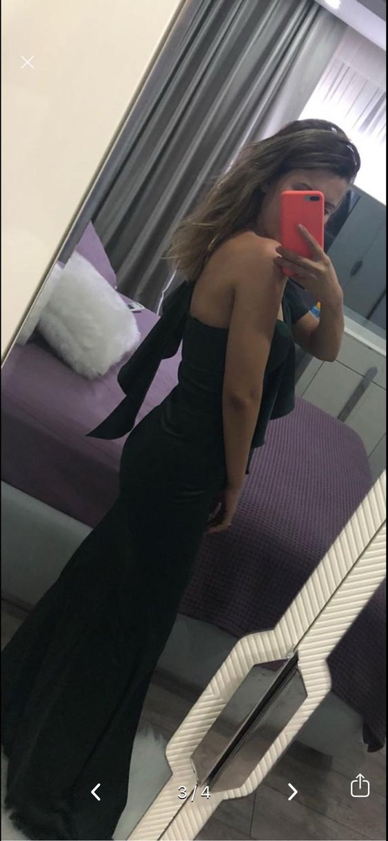 Zümrüt yeşili abiye - Görsel 3