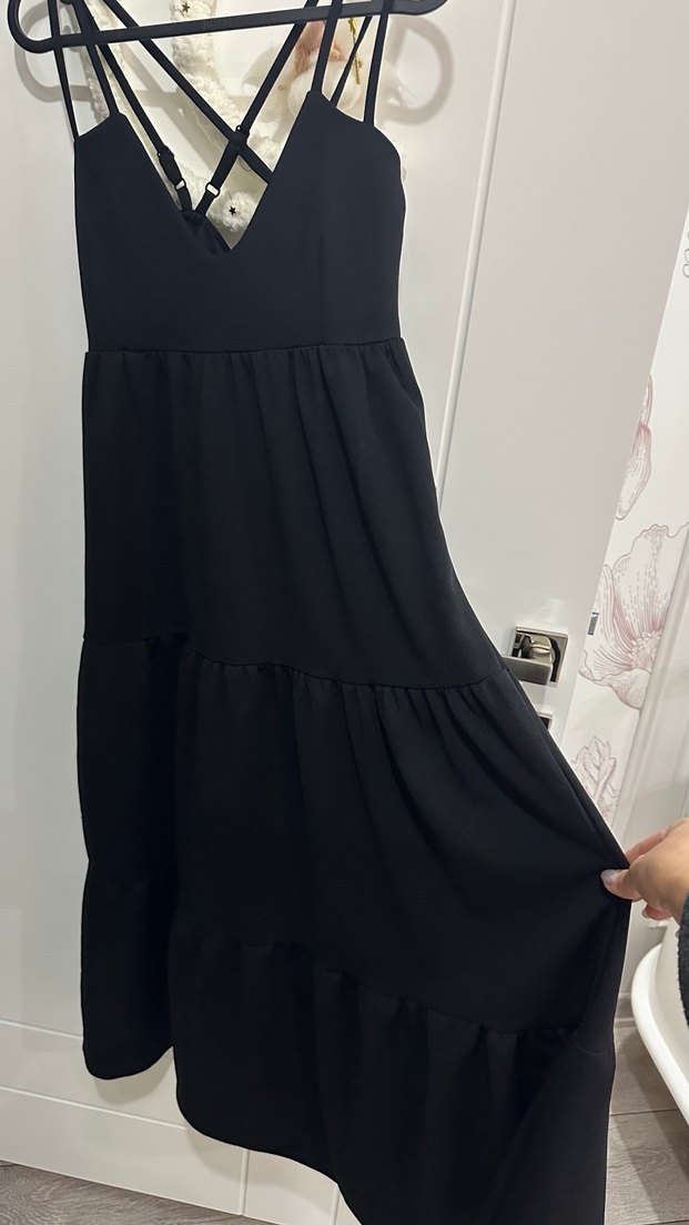 Siyah Uzun Elbise - Görsel 2