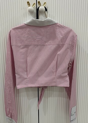 Sagaza crop bağlamalı gömlek - Görsel 3