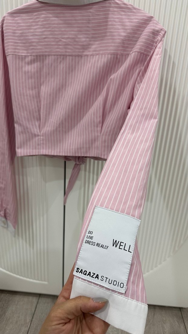 Sagaza crop bağlamalı gömlek - Görsel 4