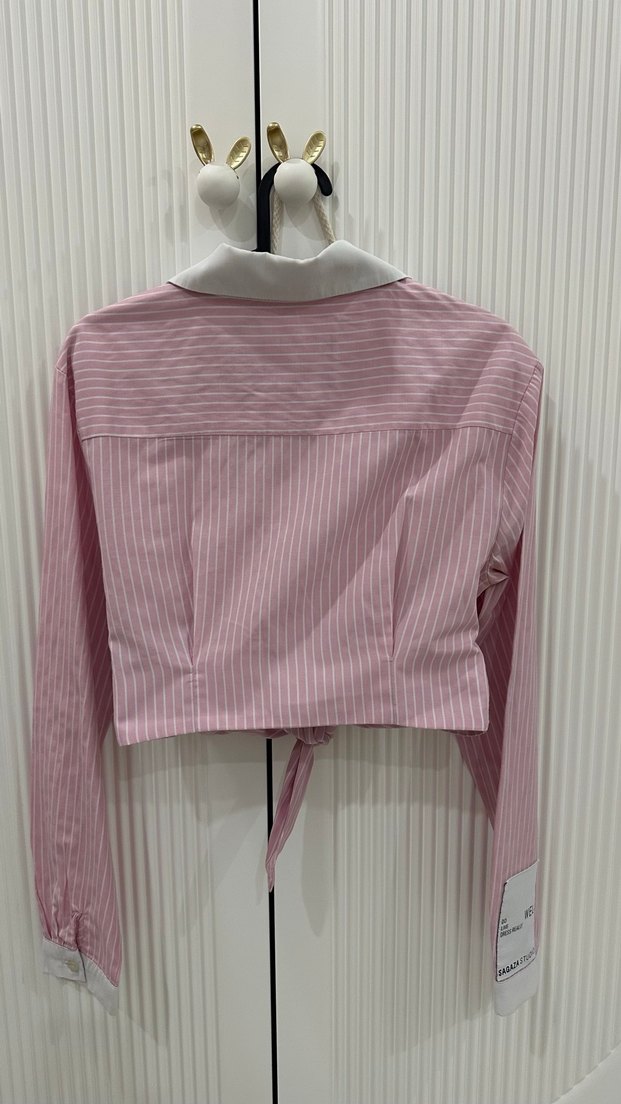 Sagaza crop bağlamalı gömlek - Görsel 3