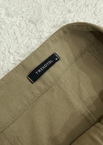 Camel geniş paça pantolon - Görsel 3