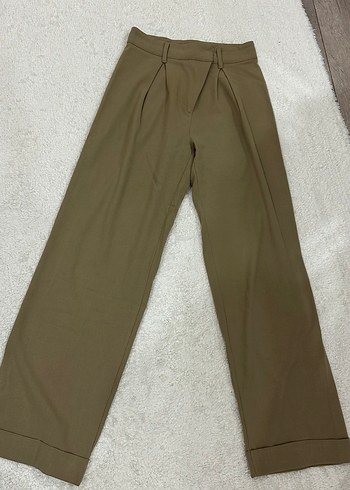 Camel geniş paça pantolon - Görsel 2