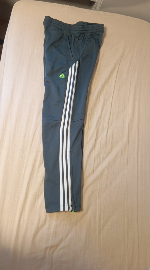 Gri Elastik Bel Rahat adidas eşofman altı - Görsel 4