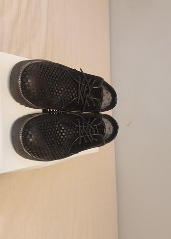 Siyah Yılan Desenli Erkek süet ayakkabı - Görsel 2